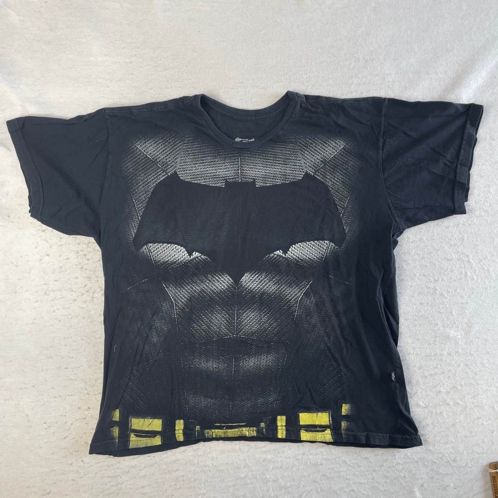 Piticas Batman v Superman T Shirt Mens XGG Black Graphic Suit Print